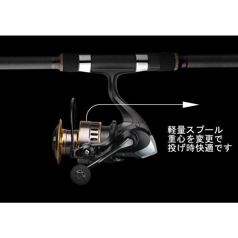 淡水釣り 海水 淡水 釣り具 リール ハニカムスピニングリール ブラック ドラグ力10KG ギア比5.2:1 | ブランド登録なし | 11