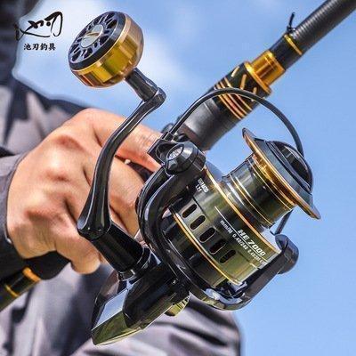 淡水釣り 海水 淡水 釣り具 リール ハニカムスピニングリール ブラック ドラグ力10KG ギア比5.2:1 | ブランド登録なし | 04