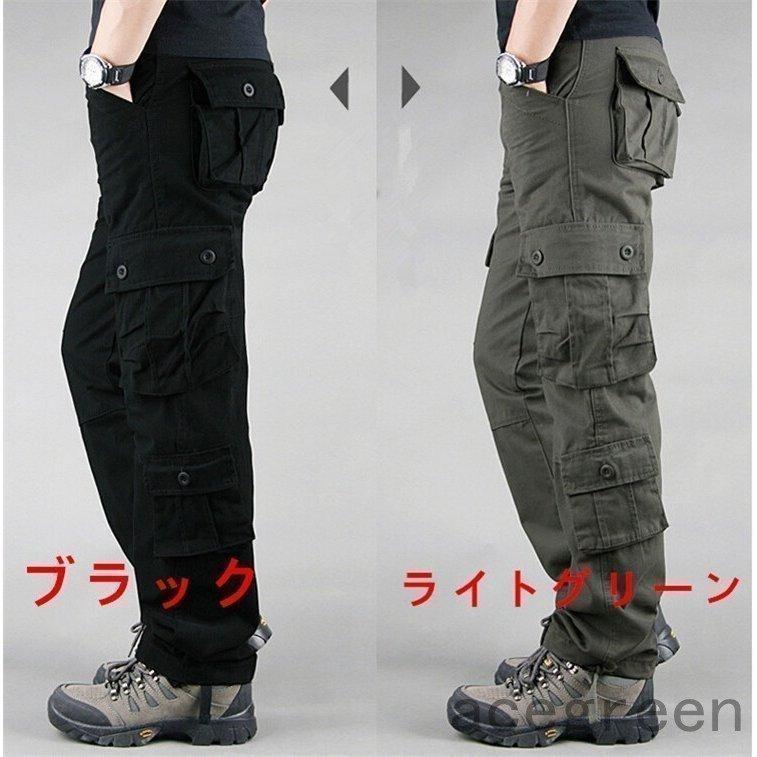 カーゴパンツ メンズ 秋冬 作業用 ミリタリーパンツ メンズ カラーパンツ ポケット 便利 ミリタリー カーゴパンツ　スウェットパンツ | ブランド登録なし | 06