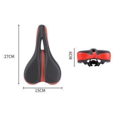 自転車 サドル クッション 衝撃吸収 痛くない 交換 ソフトサドル 肉厚 通気性 穴開き やわらかい おしゃれ スポーティ 保護 予備 低反発 | ブランド登録なし | 06