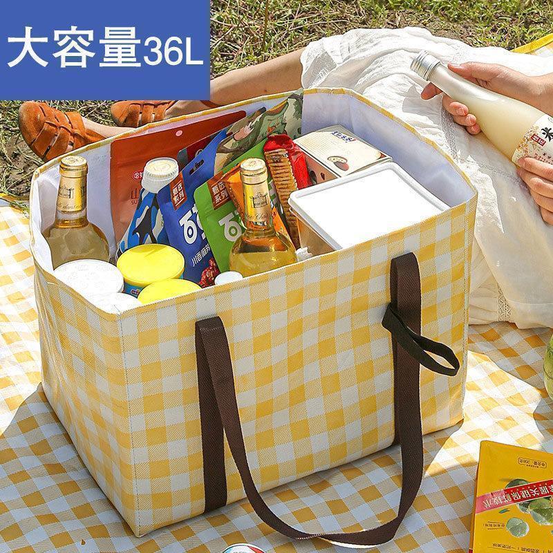 エコバッグ 保冷 保温 レジカゴバッグ 折りたたみ 大きめ 大容量 36L 自立 巾着 おしゃれ エコバッグ レジかごバック トートバッグ | ブランド登録なし | 06