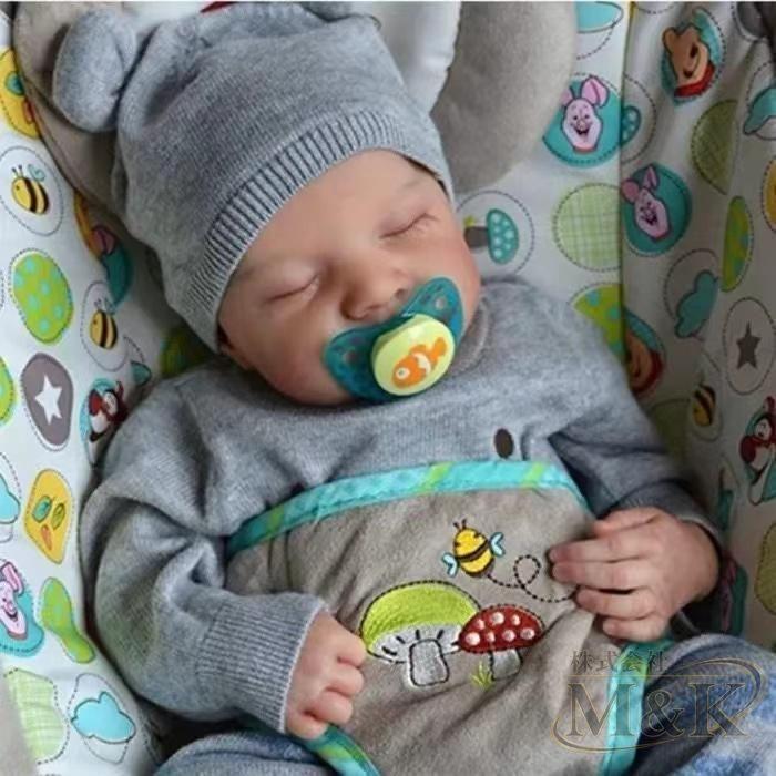 48cm リボーンドール 人形 ビニールシリコンリアル おもちゃ リボーンガール 赤ちゃん リアル 手作り 新生児 幼児 お出かけ | ブランド登録なし | 01