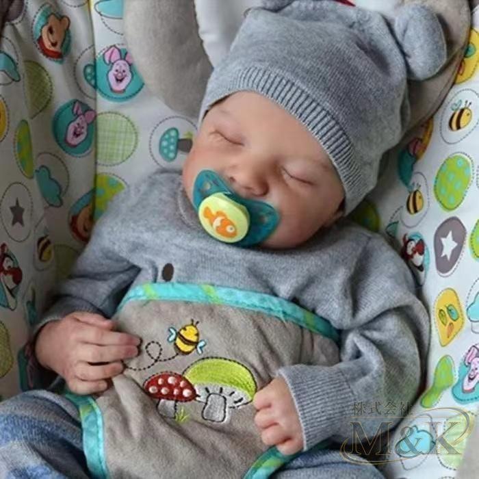 48cm リボーンドール 人形 ビニールシリコンリアル おもちゃ リボーンガール 赤ちゃん リアル 手作り 新生児 幼児 お出かけ | ブランド登録なし | 02