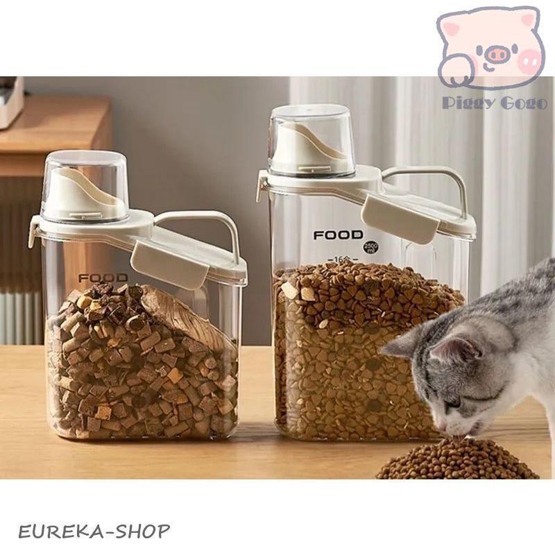 ペットフードストッカー 餌入れ 犬 猫 保管 収納 保存容器 ランドリーボトル 洗濯洗剤ディスペンサー 計量カップ 大容量 透明 | ブランド登録なし | 03