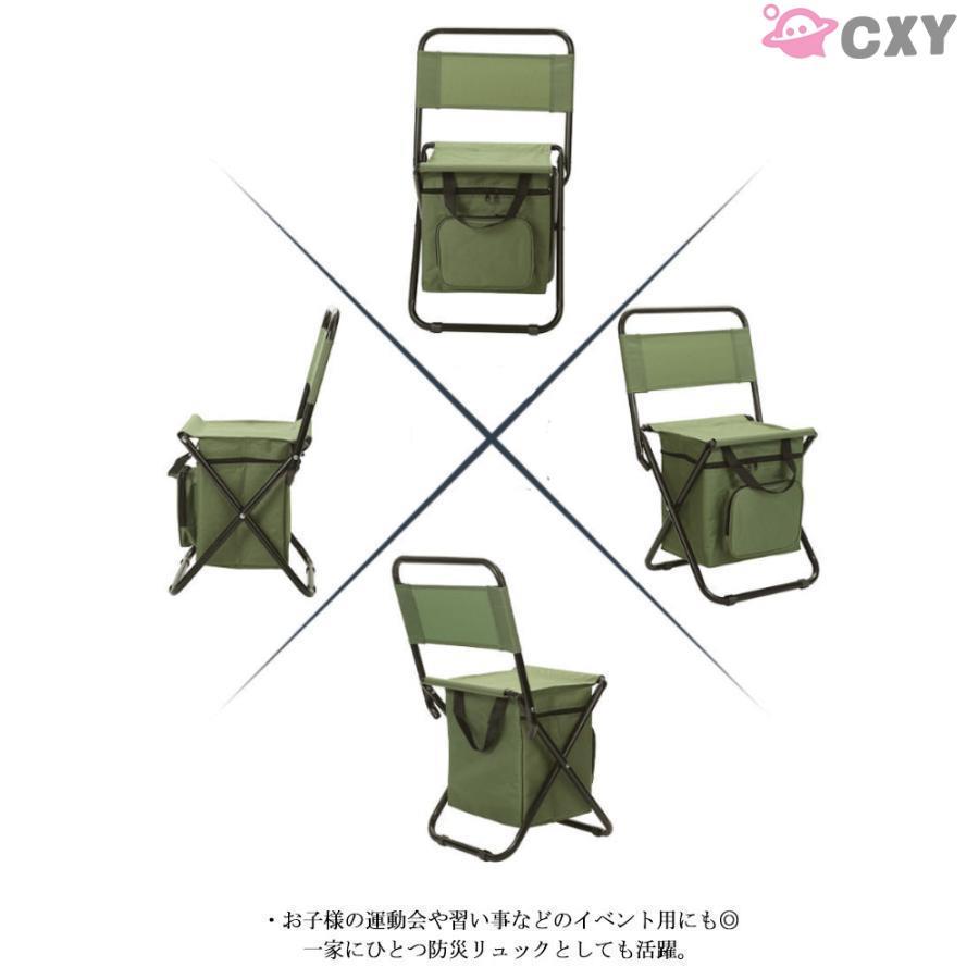 リュックチェア 持ち運び 折りたたみ 椅子 保冷 保温 スツール クーラーバッグ キャンプ レジャー アウトドア 釣り 野外 屋外 イベント | ブランド登録なし | 12