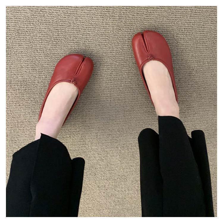 足袋 パンプス レディース 足袋シューズ 靴 痛くない 脱げない 足袋 バレエシューズ タビパンプス フラットシューズ ぺたんこ 外反母趾 柔らかい | ブランド登録なし | 13