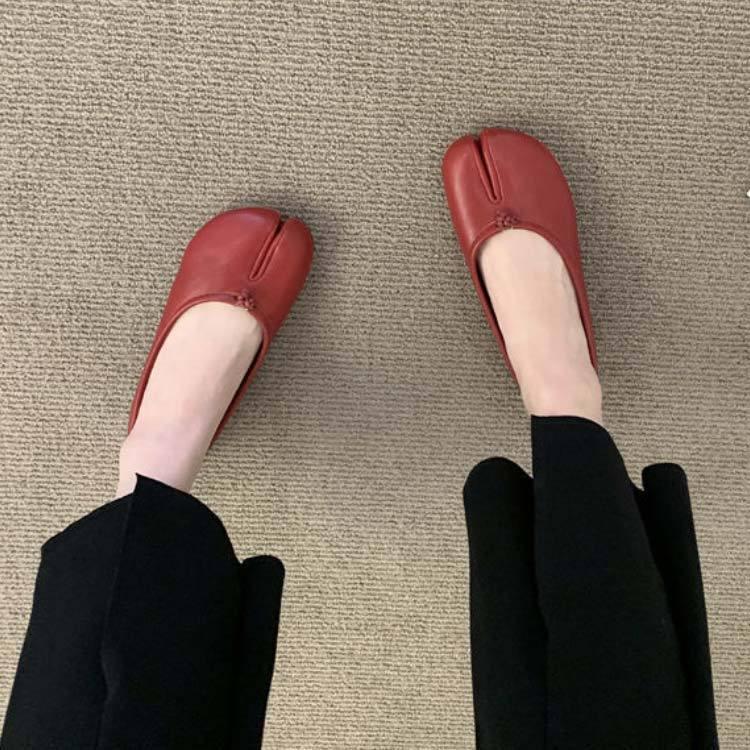 足袋 パンプス レディース 足袋シューズ 靴 痛くない 脱げない 足袋 バレエシューズ タビパンプス フラットシューズ ぺたんこ 外反母趾 柔らかい | ブランド登録なし | 01