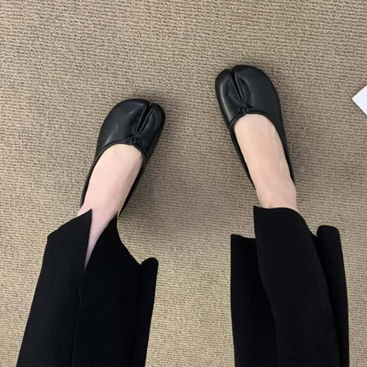 足袋 パンプス レディース 足袋シューズ 靴 痛くない 脱げない 足袋 バレエシューズ タビパンプス フラットシューズ ぺたんこ 外反母趾 柔らかい | ブランド登録なし | 02