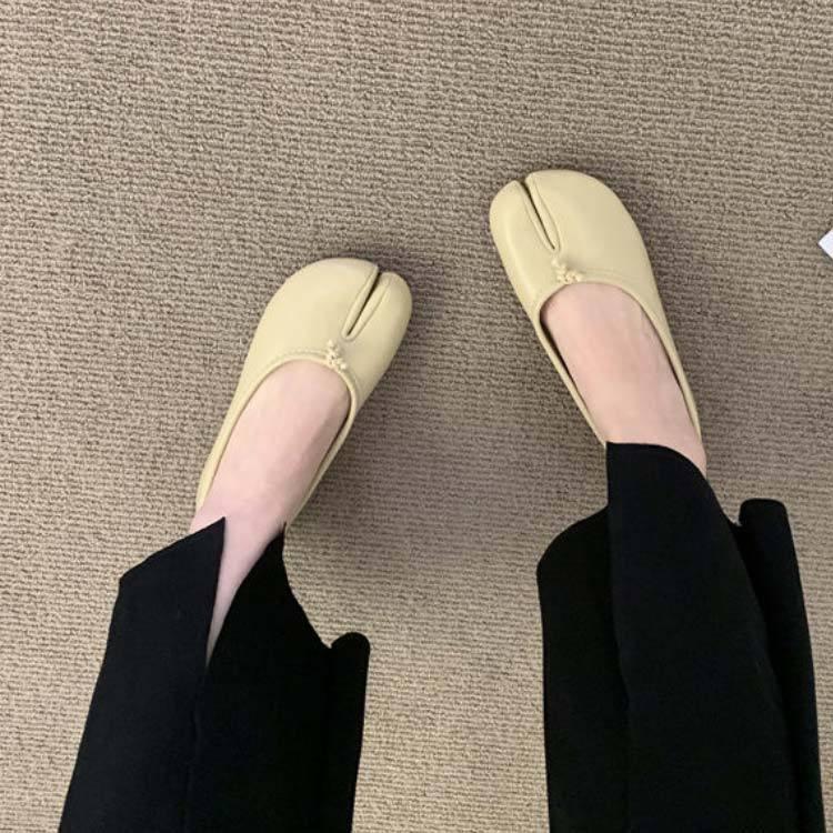 足袋 パンプス レディース 足袋シューズ 靴 痛くない 脱げない 足袋 バレエシューズ タビパンプス フラットシューズ ぺたんこ 外反母趾 柔らかい | ブランド登録なし | 04