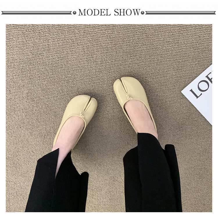 足袋 パンプス レディース 足袋シューズ 靴 痛くない 脱げない 足袋 バレエシューズ タビパンプス フラットシューズ ぺたんこ 外反母趾 柔らかい | ブランド登録なし | 07