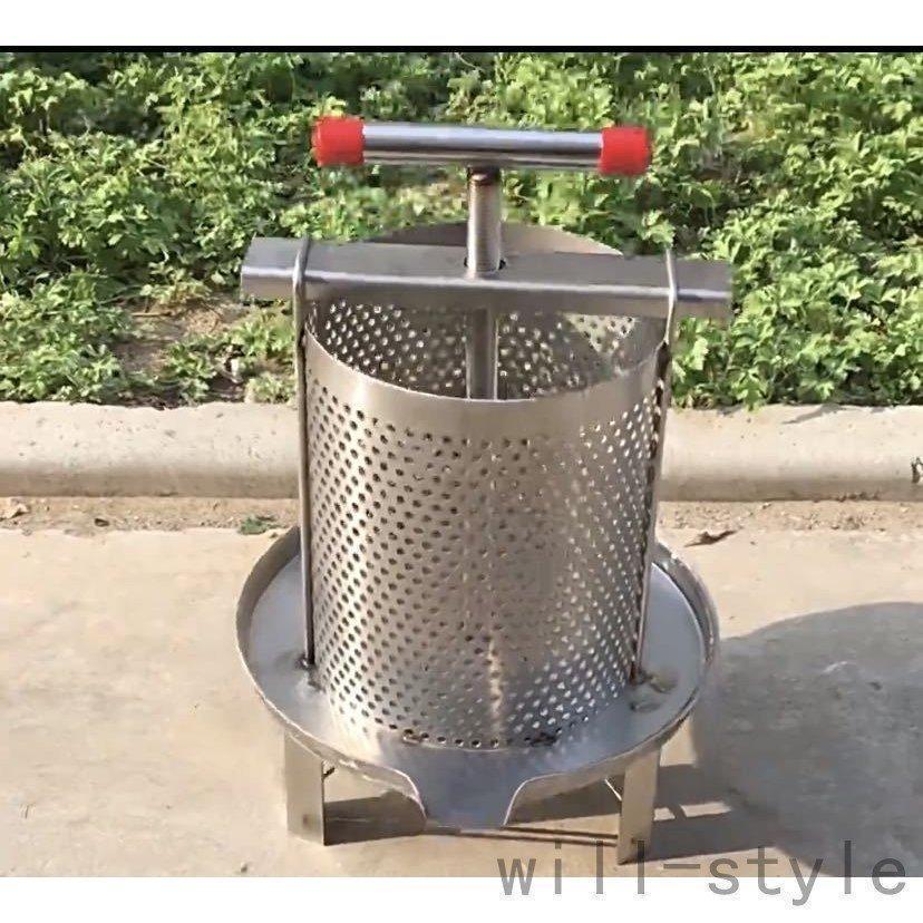 新入荷☆養蜂機器 蜂蜜抽出 絞り機 手動 ワックスプレス機 ステンレス製 手動式蜂蜜分離器 多機能 | ブランド登録なし | 01