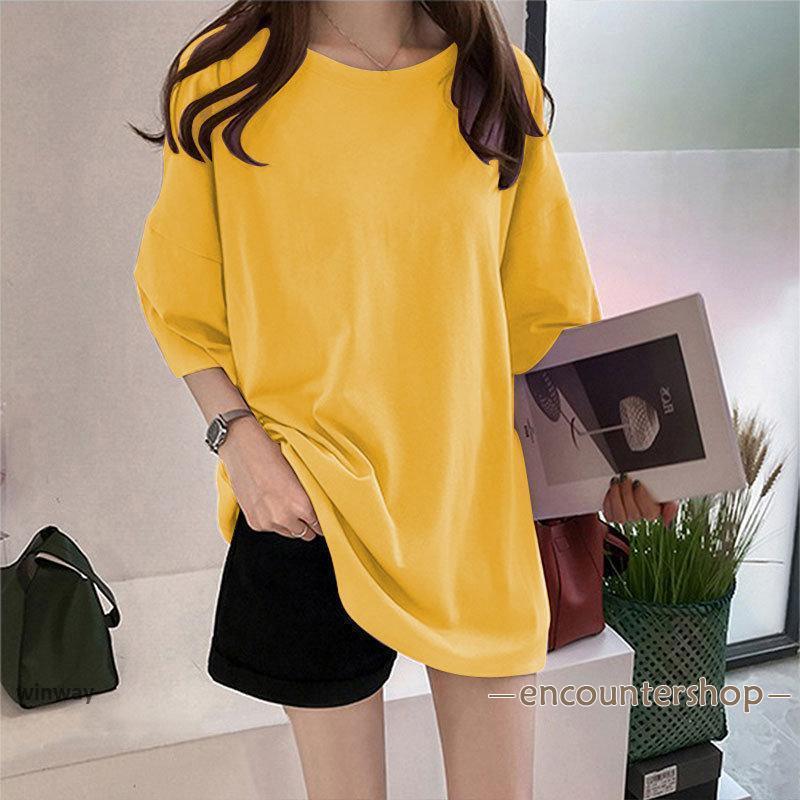 tシャツ カットソー 長袖 ７分袖 レディース 春秋 トップス ロンT ロング ゆるTシャツ ゆったり インナー | ブランド登録なし | 06