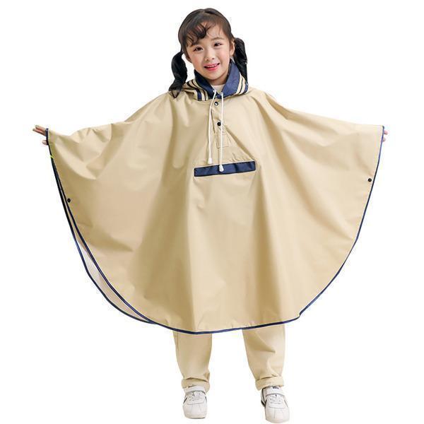 レインコート キッズ 子供 レインスーツ 雨具 カッパ 撥水 レインポンチョ マント ケープ 自転車 梅雨対策 小学生 収納袋付き 通園 通学 | ブランド登録なし | 02