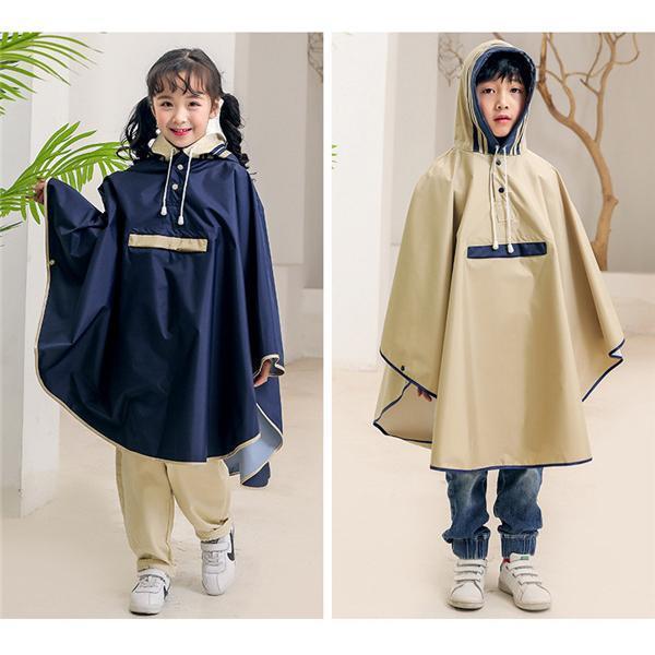 レインコート キッズ 子供 レインスーツ 雨具 カッパ 撥水 レインポンチョ マント ケープ 自転車 梅雨対策 小学生 収納袋付き 通園 通学 | ブランド登録なし | 06