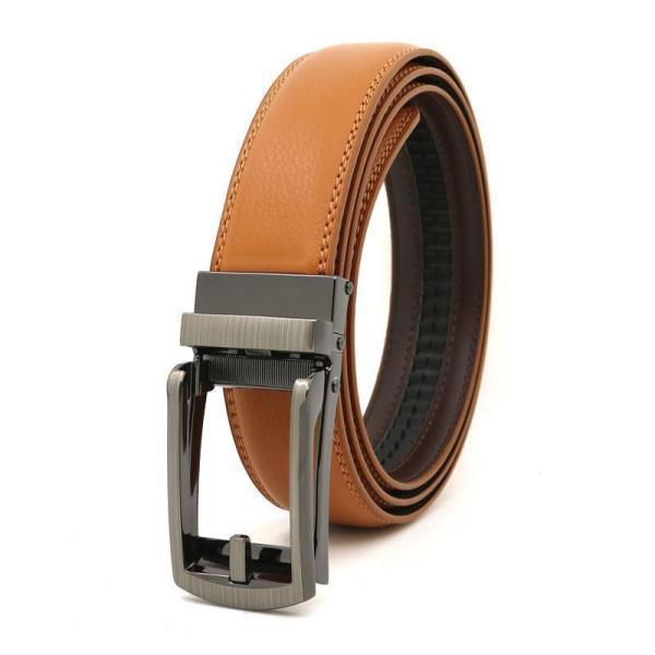 ベルト メンズ 穴なし 無段階 革 レザー 紳士 ビジネス 父の日 プレゼント オートロック スーツ ゴルフ 長め カジュアル 自動 社会人 | ブランド登録なし | 07