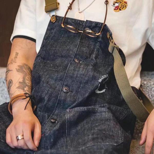 メンズ オーバーオール 切り替 メンズ サロペットパンツ ジーンズ つなぎ オールインワン 作業服 プレゼント 30代 40代 50代 | ブランド登録なし | 02