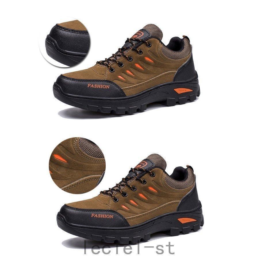 トレッキングシューズ メンズ レディース 防水 登山靴 ハイキングシューズ ミドルカット ハイキング アウトドアシューズ 防滑 | ブランド登録なし | 05