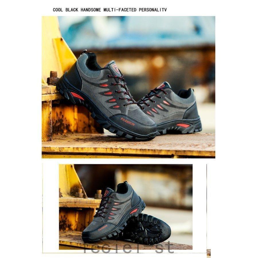 トレッキングシューズ メンズ レディース 防水 登山靴 ハイキングシューズ ミドルカット ハイキング アウトドアシューズ 防滑 | ブランド登録なし | 09