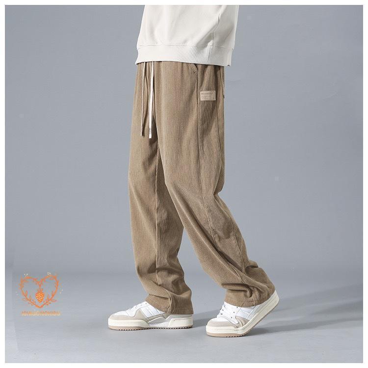 メンズ チノパン ワイドパンツ イージーパンツ ゴルフパンツ アウトドア オシャレ コーデュロイパンツ 登山用 ゴルフ用 部屋着 大きいサイズ | ブランド登録なし | 01