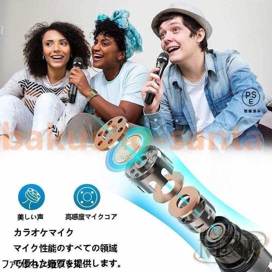 ワイヤレスマイク カラオケ 2本セット カラオケ/パーティー/ステージ ダイナミックマイク ミニレシーバ付き ハンドヘルド型 無線 | ブランド登録なし | 02