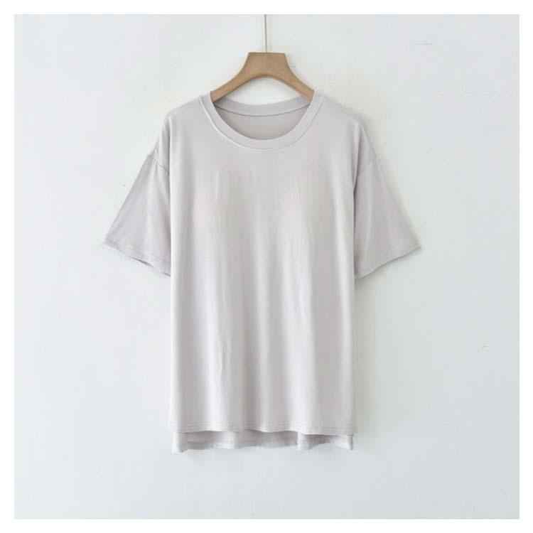 カップ付きインナース 半袖 締め付けない カップ付きTシャツ ブラ カップ付き パット付き レディース ラウンドネック 半袖Tシャツ アン | ブランド登録なし | 14