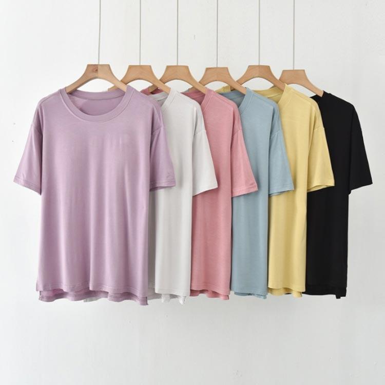 カップ付きインナース 半袖 締め付けない カップ付きTシャツ ブラ カップ付き パット付き レディース ラウンドネック 半袖Tシャツ アン | ブランド登録なし | 03
