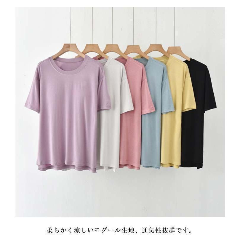 カップ付きインナース 半袖 締め付けない カップ付きTシャツ ブラ カップ付き パット付き レディース ラウンドネック 半袖Tシャツ アン | ブランド登録なし | 08