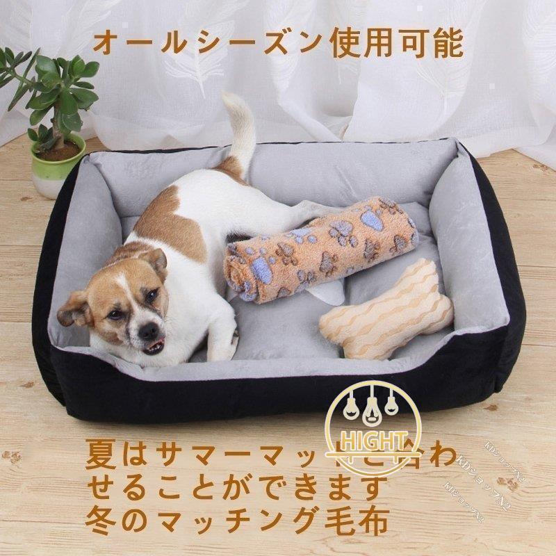 犬ベッド 犬用品 ペット用ベッド 洗える ペット 犬 猫 ベッド 春 夏 秋 冬 猫ベッド 寝具 ふわふわ 柔らかい 可愛い ワンちゃん 冬 防寒 |  | 04