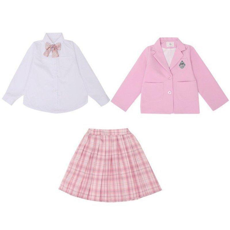 子供服 卒業式 女子 スーツ ジャケット 4点セット 卒服 女の子 チェック柄 プリーツスカート スクール 制服 発表会 七五三 110-170cm | ブランド登録なし | 10