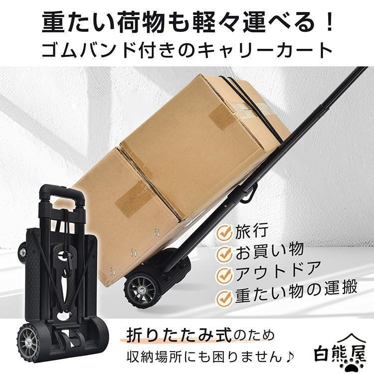 キャリーカート ショッピングカート 買い物カート カート 台車 折りたたみ 軽量 4輪 おしゃれ 買い物用キャリーカート 丈夫 コンパクト キャリー | ブランド登録なし | 01
