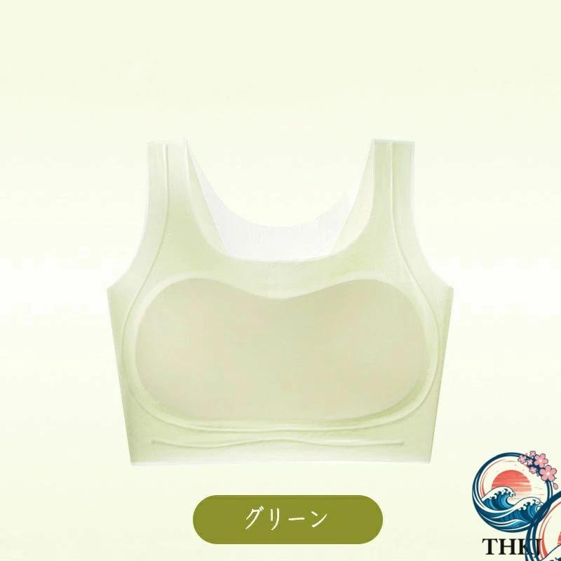 ブラジャー 胸を小さく見せるブラトップ 超薄タイプ シームレス 着痩せ ブラ シルエット 小さく見せる 夏 通気性 和装ブラ タンクトップ レディース | ブランド登録なし | 06