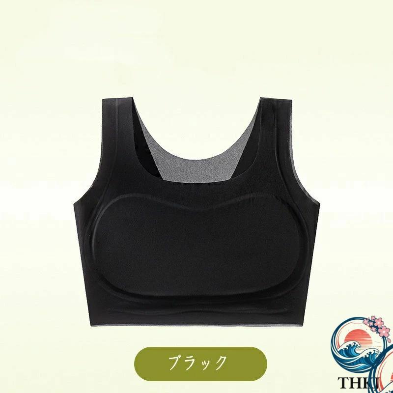 ブラジャー 胸を小さく見せるブラトップ 超薄タイプ シームレス 着痩せ ブラ シルエット 小さく見せる 夏 通気性 和装ブラ タンクトップ レディース | ブランド登録なし | 08