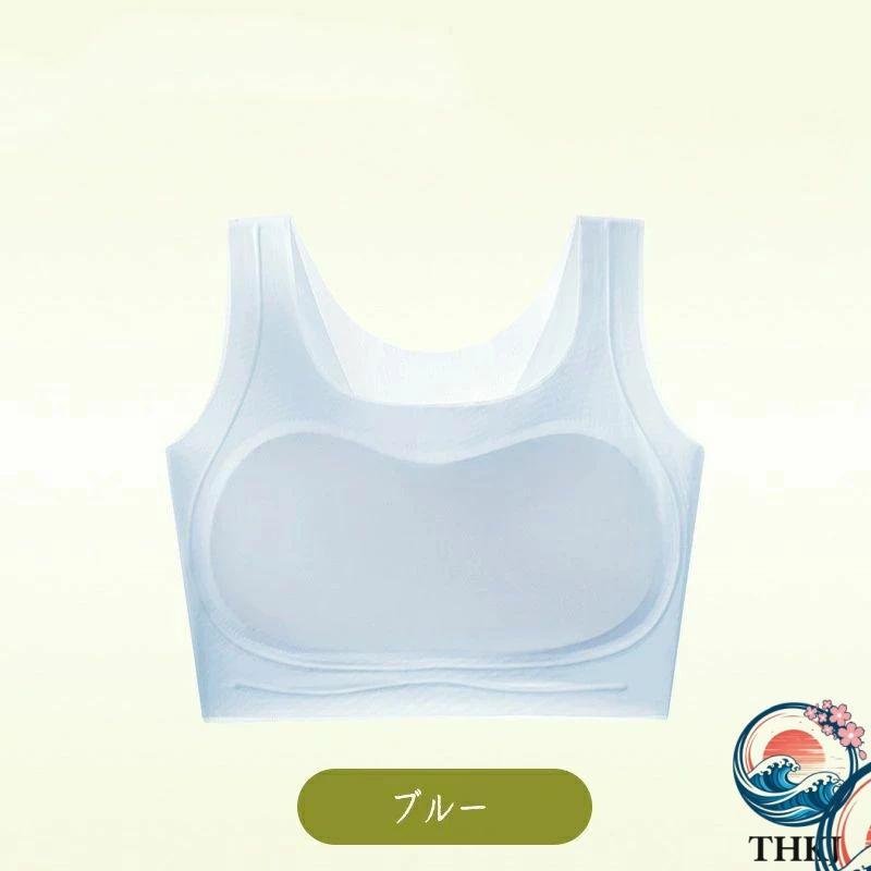 ブラジャー 胸を小さく見せるブラトップ 超薄タイプ シームレス 着痩せ ブラ シルエット 小さく見せる 夏 通気性 和装ブラ タンクトップ レディース | ブランド登録なし | 09