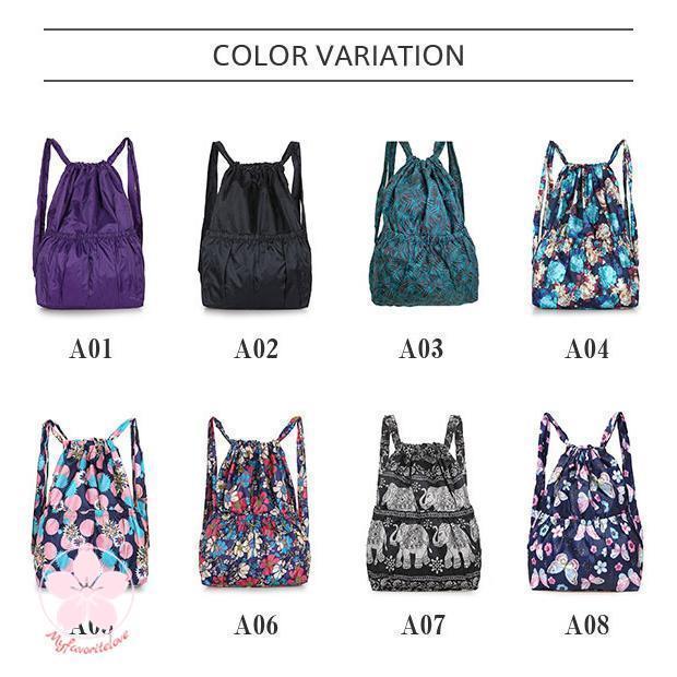 エコバッグ リュック リュックサック 花柄 ポケット A4 レディース 大容量 肩掛け おしゃれ 撥水 コンパクト 軽量 バッグ レディース | ブランド登録なし | 16