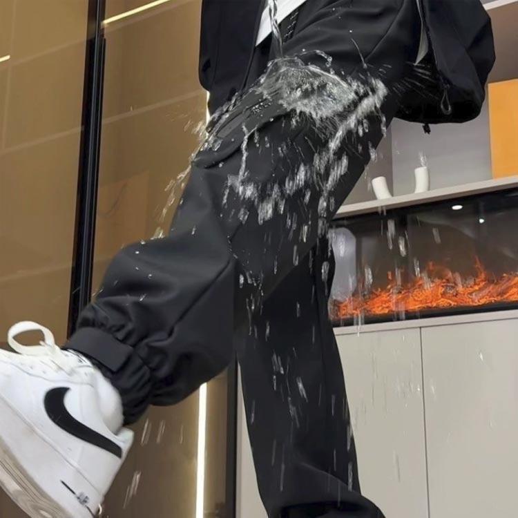 防水 トレッキングパンツ 夏 薄手 メンズ レディース 男女兼用 ワイドパンツ カーゴパンツ 登山ズボン 撥水 速乾 ロングパンツ 登山用パンツ スポ | ブランド登録なし | 01