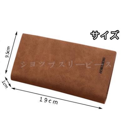 長財布 二つ折り 札入れ メンズ 大容量 財布 多機能 ビジネスマン 高級 革 小銭入れなし シンプル かっこいい | ブランド登録なし | 08