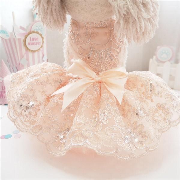 犬 犬服 犬の服 犬用品 ドッグウェア ウェディングドレス ワンピース レース パーティードレス 結婚式 ペットウェア ペットグッズ リボン 洋服 | ブランド登録なし | 02