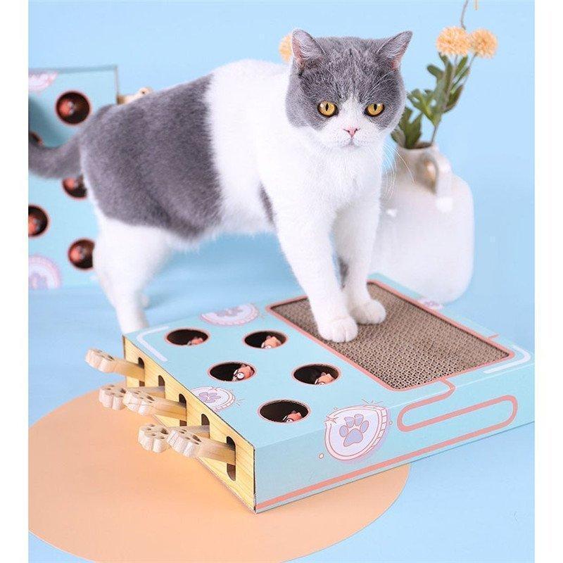 猫おもちゃ ネズミ 知育玩具 ネコ 猫じゃらし モグラ叩き 木製 運動不足 ストレス解消 お誕生日 プレゼント 木箱 興味 留守 楽しい 遊ぶ | ブランド登録なし | 04