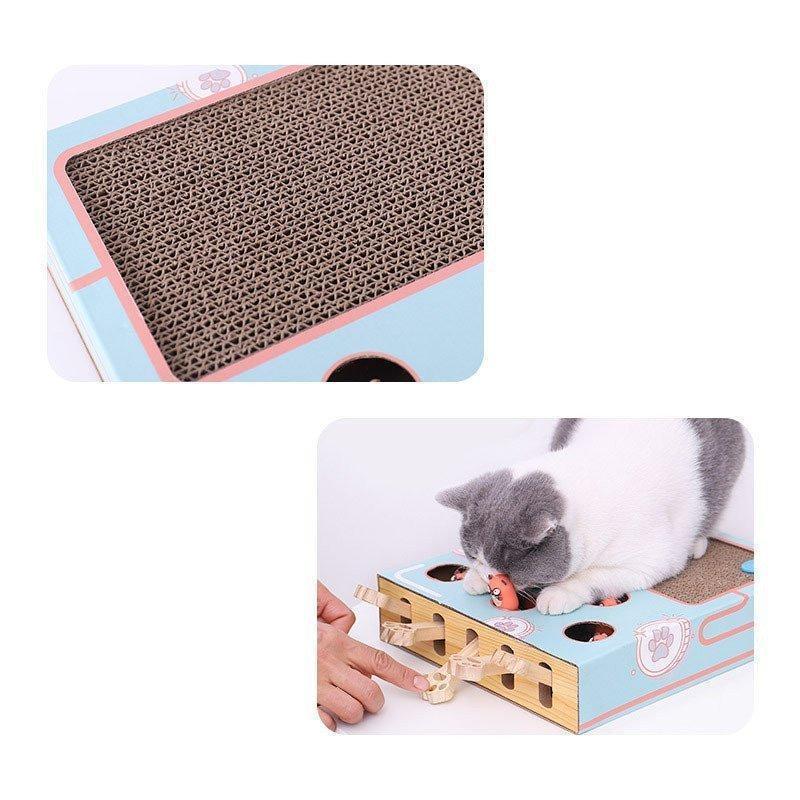 猫おもちゃ ネズミ 知育玩具 ネコ 猫じゃらし モグラ叩き 木製 運動不足 ストレス解消 お誕生日 プレゼント 木箱 興味 留守 楽しい 遊ぶ | ブランド登録なし | 09
