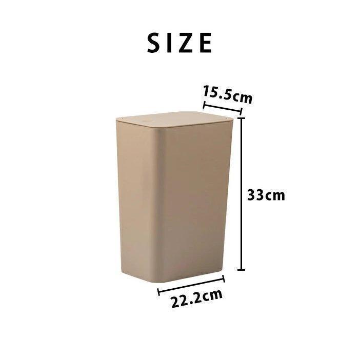 ゴミ箱 プッシュ 蓋付きゴミ箱 ゴミ箱 ふた付き 蓋付き プッシュ式 9L 9l ごみ箱 ワンタッチ フタ付き ダストボックス ホワイト 白 | ブランド登録なし | 13