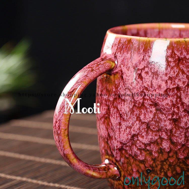 マグカップ 北欧 おしゃれ レトロ 窯変 コーヒーカップ 大きい 陶器 ハンドメイド ティーカップ 大容量 コップ カフェマグ キッチン雑貨 洋食器 食器 磁器 480ml | ブランド登録なし | 09