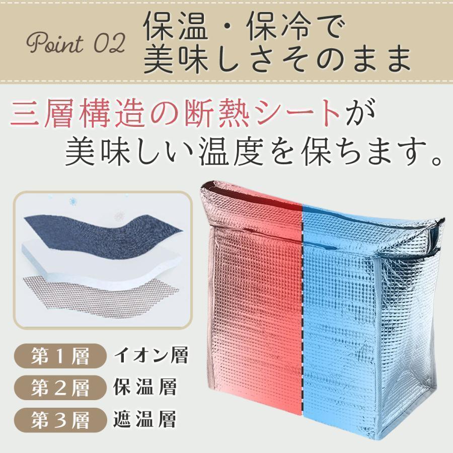 保冷バッグ 大容量 お弁当ランチバッグ 保冷 丈夫 大きめ 折りたたみ 保冷バック 買い物 ファスナー おしゃれ 安い |  | 06