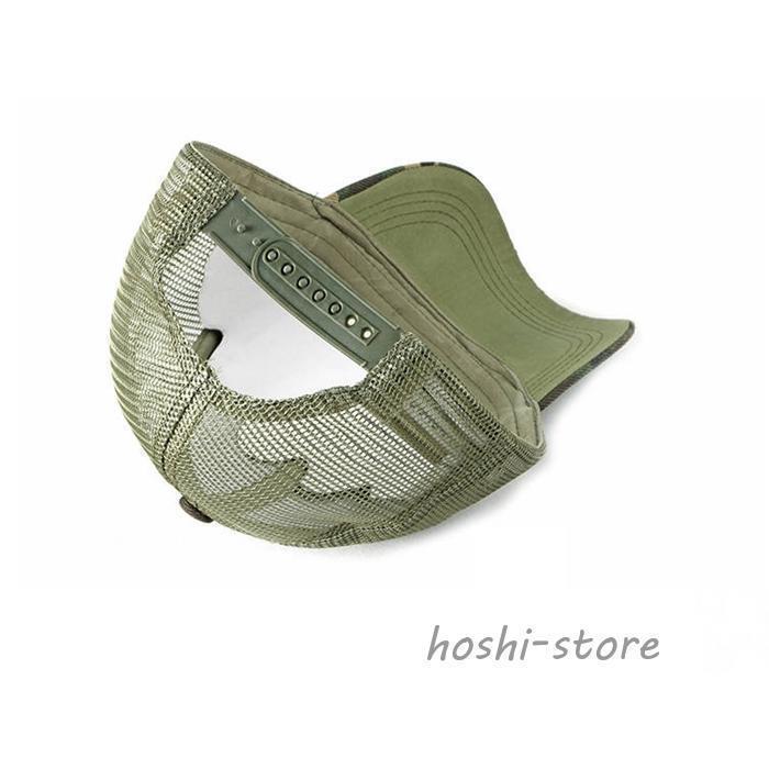 キャップ 帽子 夏用帽子 男女兼用 迷彩 メッシュ カーブキャップ ミリタリー 野球帽 メンズ レディース 夏 ゴルフ 野球 | ブランド登録なし | 07