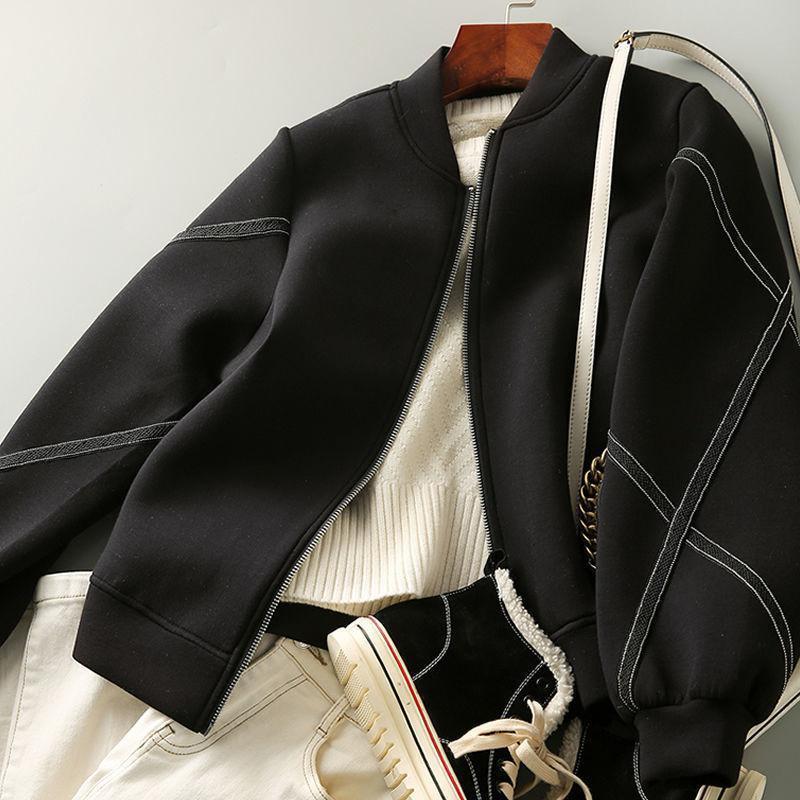 ブルゾン レディース 秋 秋服 アウター ノーカラー ジャケット ジャンパー 長袖 ビッグシルエット マウンテンパーカー ベーシック 運動着 おしゃれ | ブランド登録なし | 05