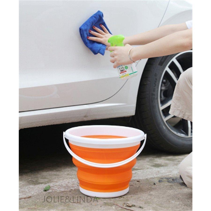 折りたたみバケツシリコン製コンパクトミニ1.5L3L5L10Lおしゃれソフトバケツ車用ゴミ箱釣りバケツ餌の桶便利グッズ掃除用具防災用品 | ブランド登録なし | 07