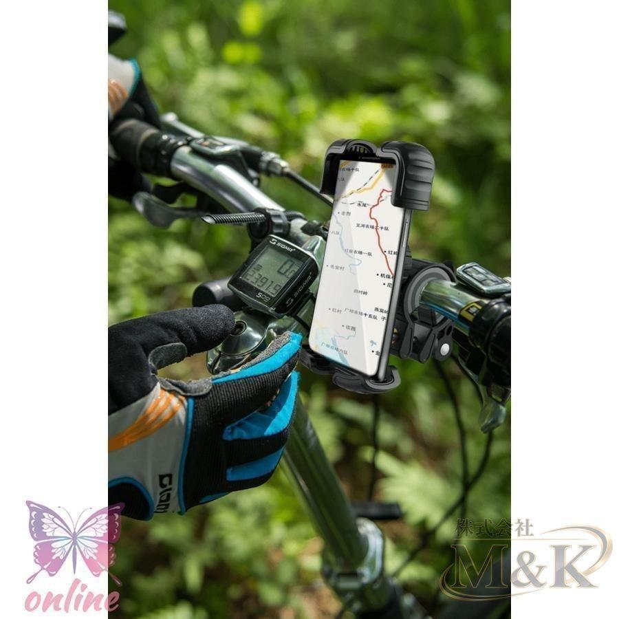 バイク スマホホルダー バイク用スマホホルダー フードデリバリー 携帯ホルダー スマホ置き 振動吸収 マウント 落下防止 超防振 | ブランド登録なし | 10