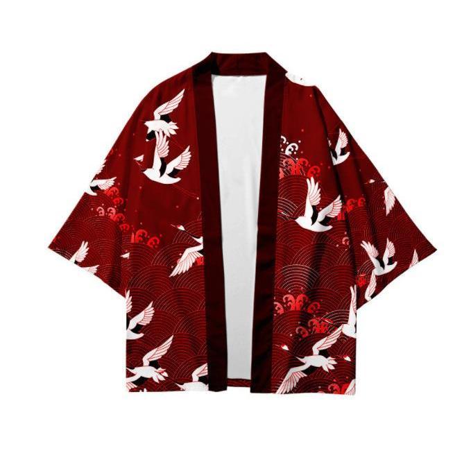 はおり メンズ 甚平風 浴衣風 夏服 着物 花火大会 七分袖 男性用 和式 羽織 おしゃれ | ブランド登録なし | 05