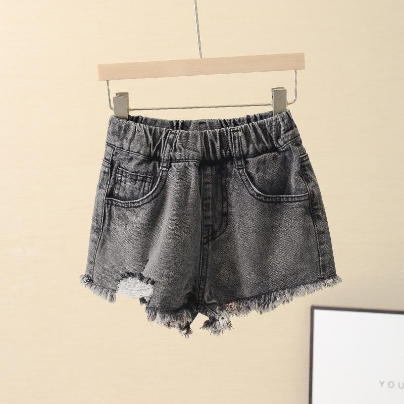 韓国子供服 ジーンズ 女の子 デニムショートパンツ キッズ ウエストゴム ショーパン ダメージ加工 半ズボン 短パン ゆったり カジュアル 女児 子ど |  | 01