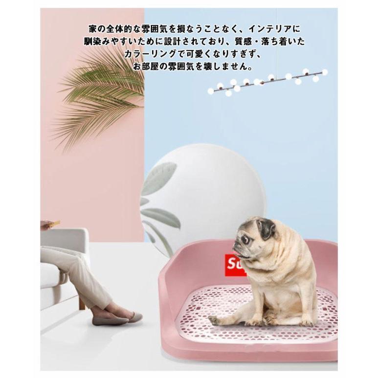 犬トイレ 犬 トイレ 犬用トイレ トイレ容器 トイレ本体 トレーニング Lサイズ おしゃれ トイレトレーニング 犬のトイレ ペットトレー トイレトレー | ブランド登録なし | 11