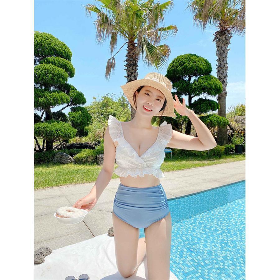 水着 レディース ビキニ 上下セット 2点セット フレア タンキニ ハイウエスト セパレート 盛れる ノンワイヤー リゾート 夏 海 ビーチ |  | 11